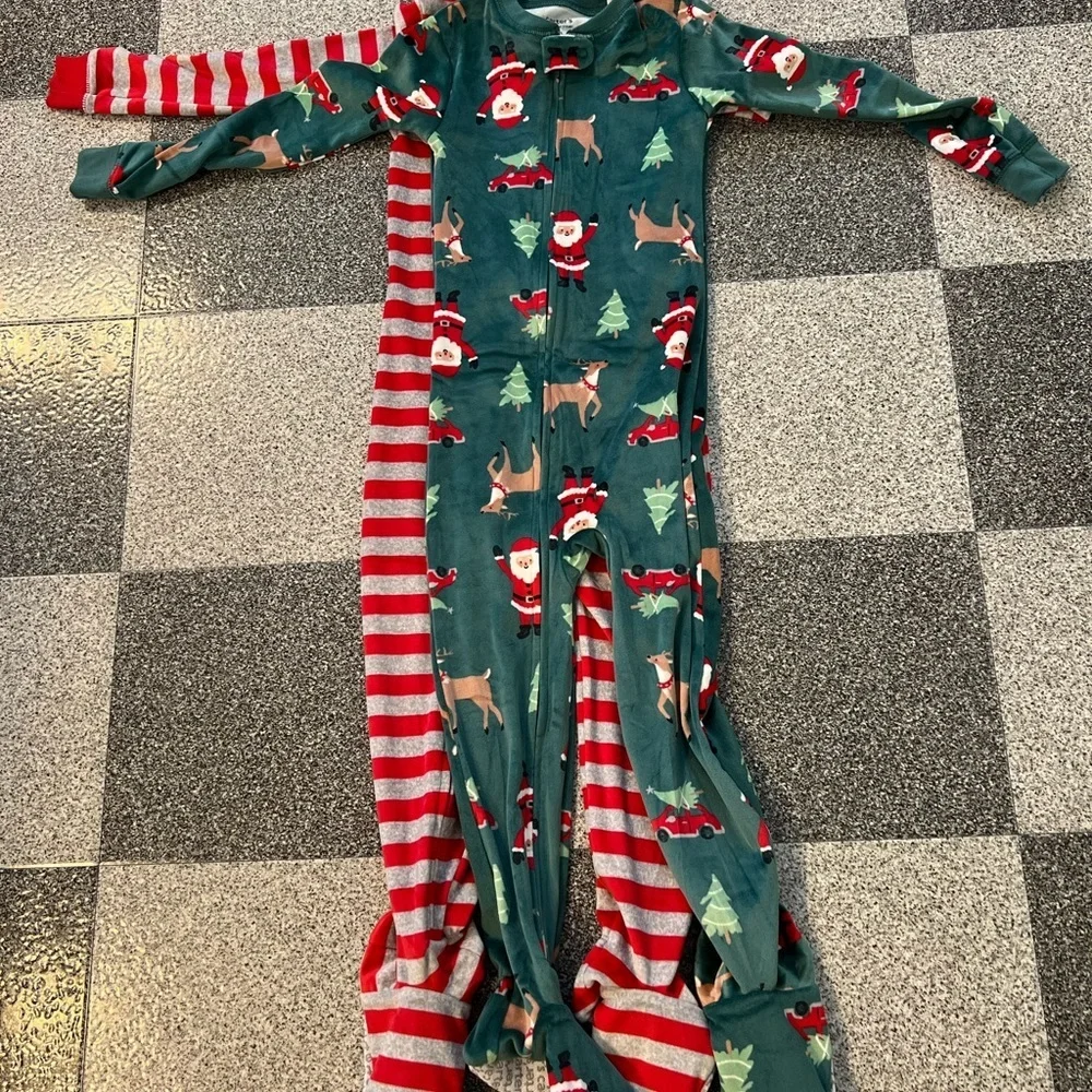 NWT Carter's Carter Just One You Boy's Long Sleeve Snug Fit Footed Pajama- 4T